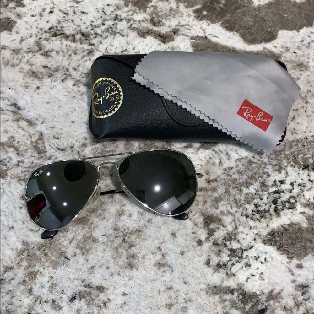 Ray ban classic aviators silver